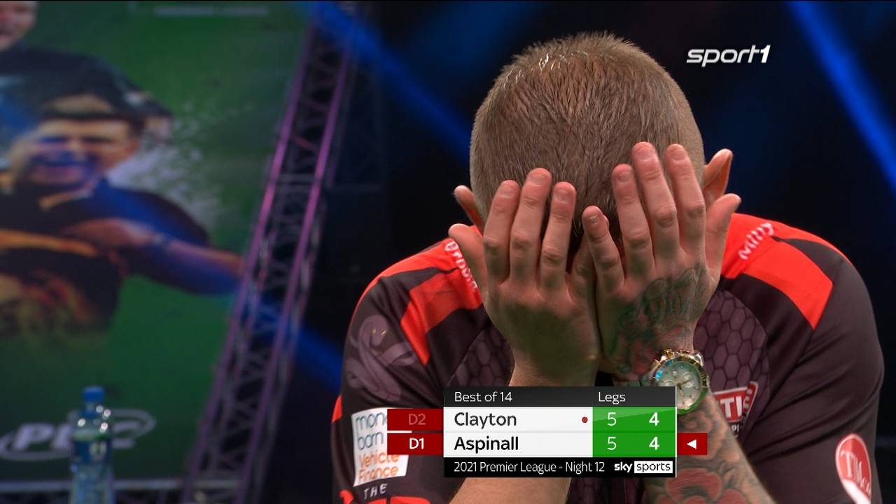 Darts Premier League: Jonny Clayton besiegt nathan Aspinall mit 8:6