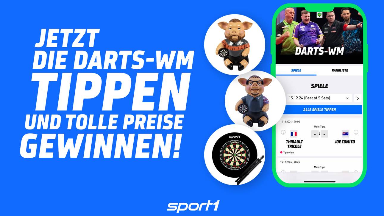 Darts-WM tippen und Preise gewinnen