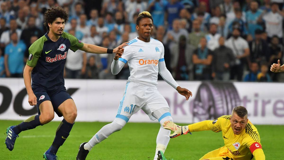 Nur drei Minuten nach seiner Einwechslung stellt Clinton N'Jie nach präziser Vorarbeit von Dimitri Payet auf 2:0 für Marseille