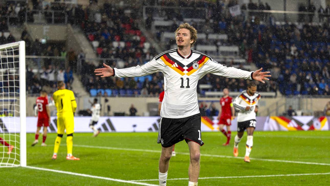 Nick Woltemade trifft im Trikot der deutschen Nationalmannschaft