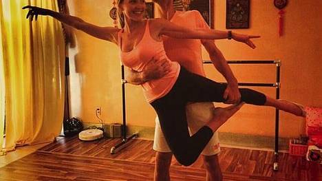 Die Pose sitzt: Novak Djokovic und seine Ehefrau beim Tanzen.