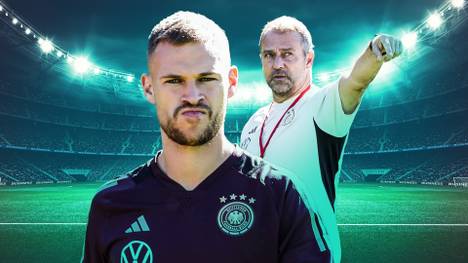 Vor den Länderspielen gegen Japan und Frankreich deutet sich ein Strategiewechsel an: Hansi Flick plant, Joshua Kimmich wieder nach hinten rechts zu stellen.