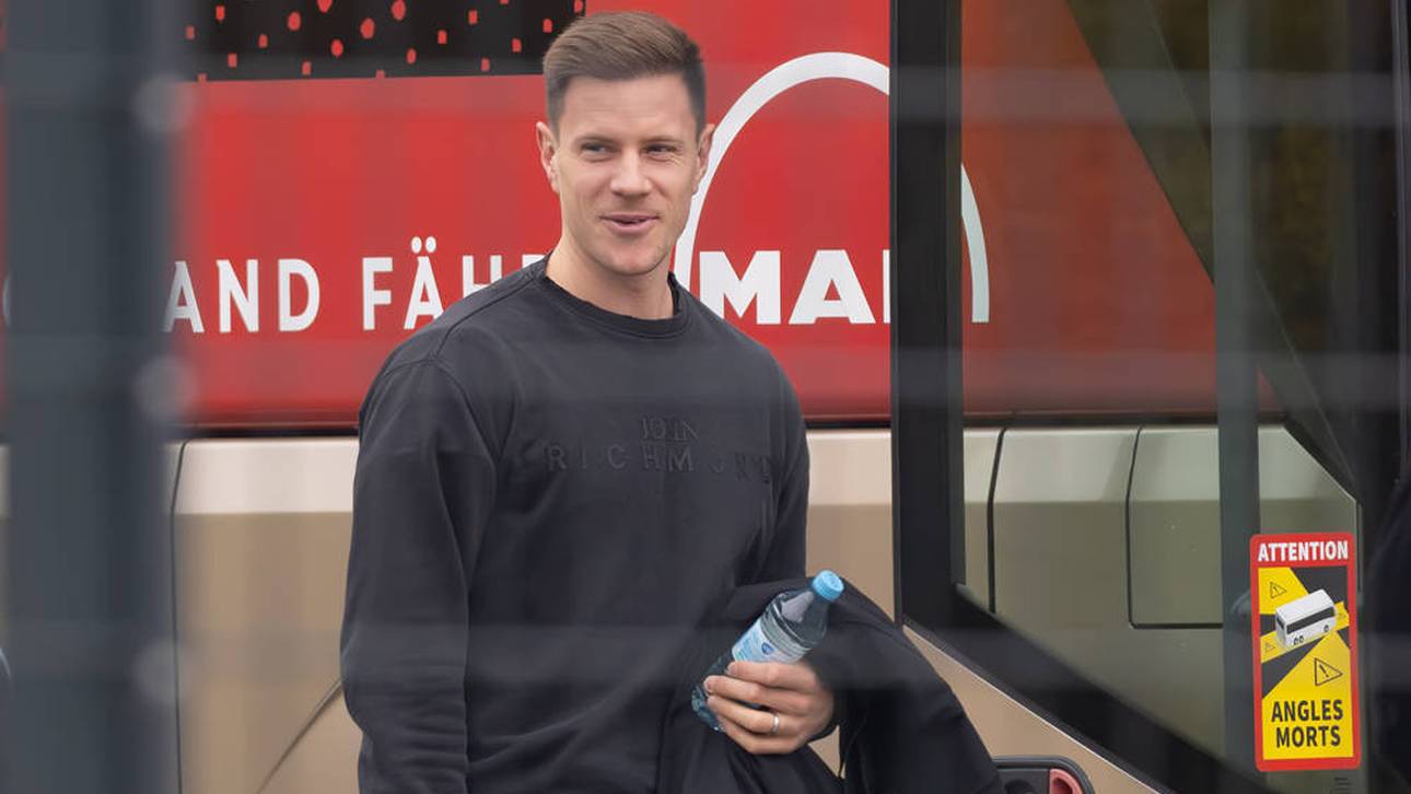 Marc-André ter Stegen besuchte das DFB-Abschlusstraining vor dem Bosnien-Spiel