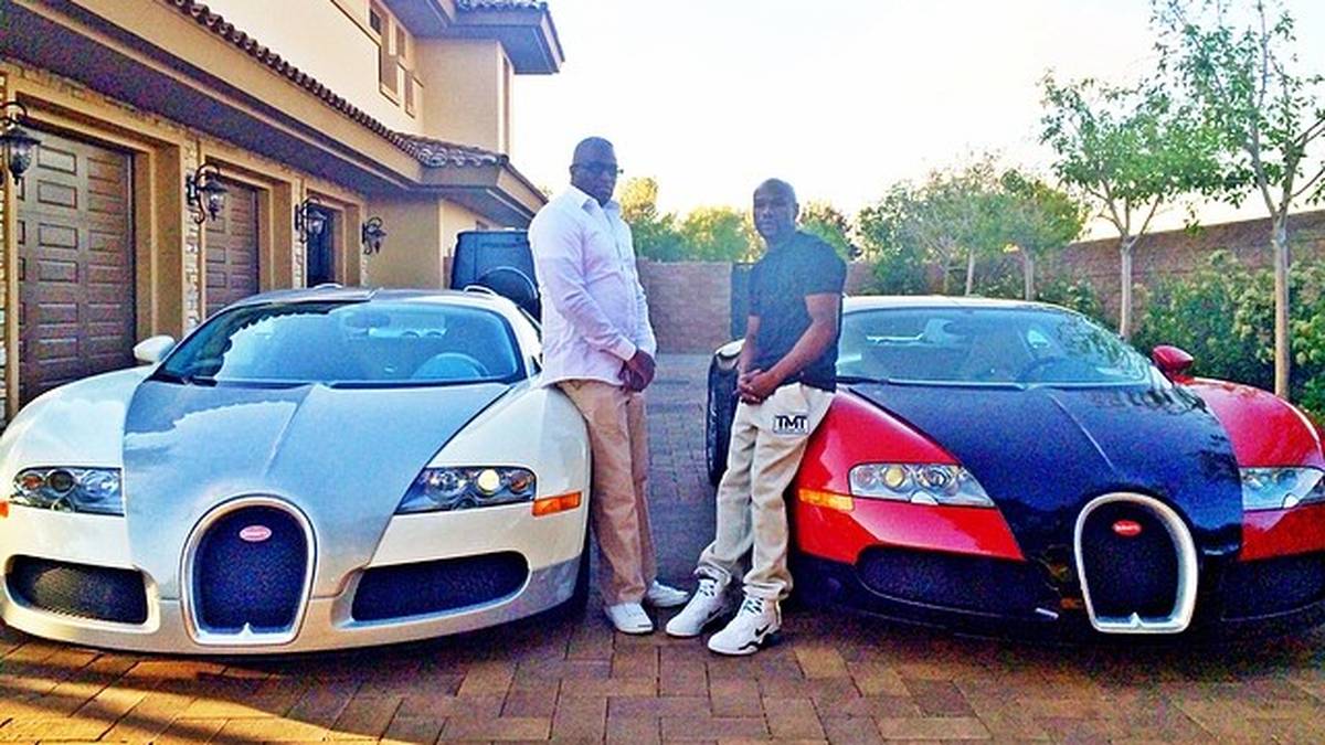 "Der beste Mann der Welt für Luxusautos", schwärmt Mayweather (r.) vom Autohändler seines Vertrauens