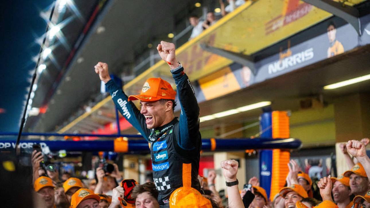Lando Norris bejubelt seinen WM-Titel