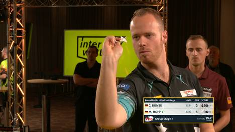 Souveräner Auftritt von Max Hopp! Durch einen 6:2 Erfolg gegen Christian Bunse zieht der "Maximiser" in die nächste Runde ein.