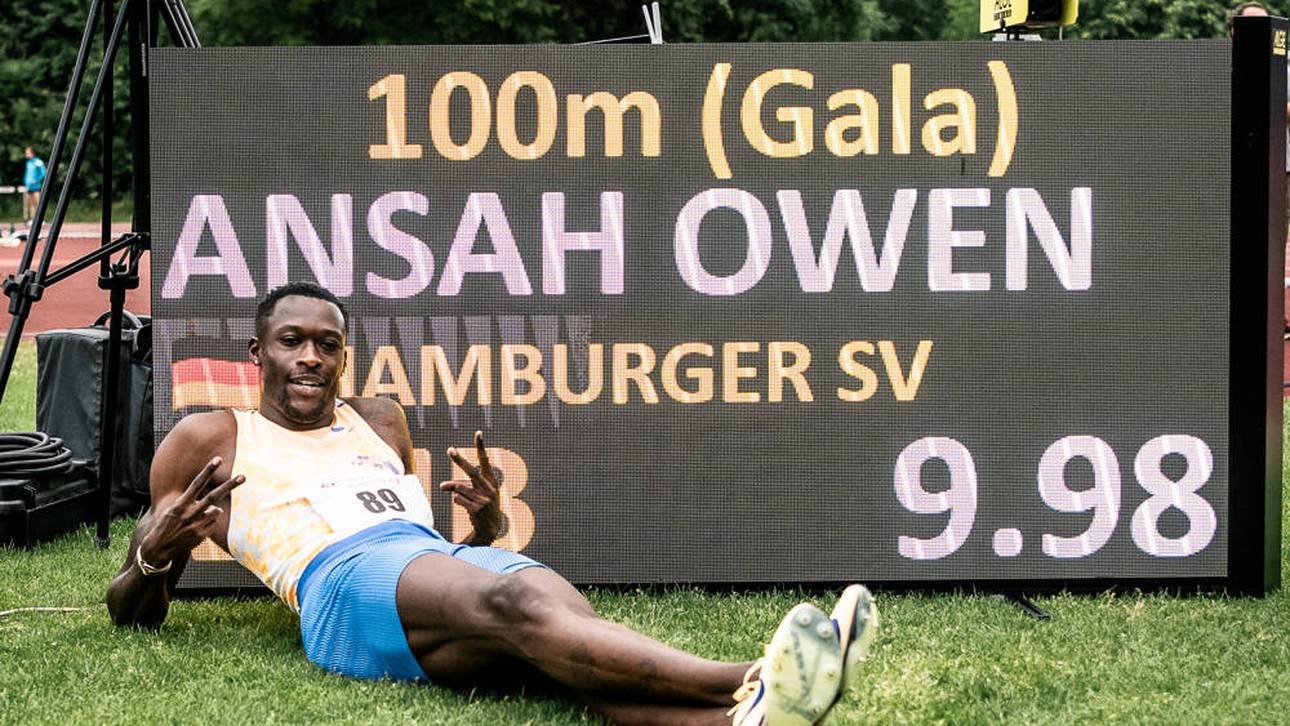 Im Juni lief Ansah deutschen Rekord auf 100 Meter
