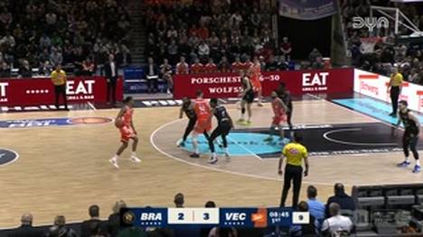 Die BBL-Highlights der Partie Löwen Braunschweig - RASTA Vechta im Video.