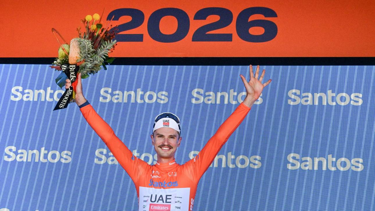 Radstar kollidiert mit Känguru