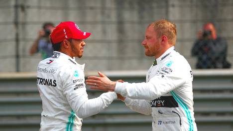 Lewis Hamilton und Valtteri Bottas werden morgen aus der ersten Startreihe in den Großen Preis von China gehen