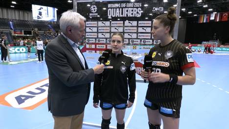 Neue Taktiken erfolgreich angewendet: Alexia Hauf und Emily Bölk sprechen im Interview über die Entwicklung des DHB-Teams. Bölk träumt von einer Medaille in 2024.