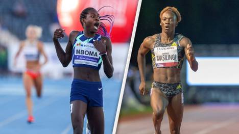 Die Gold-Favoritinnen Christine Mboma (l.) und Beatrice Masilingi dürfen nicht bei Olympia starten