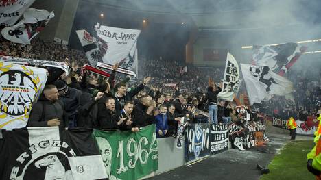 Die Fans von Eintracht Frankfurt dürfen am Samstag nicht nach Darmstadt reisen