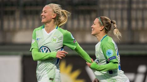 Pernille Harder steuerte zwei Tore zum Sieg des VfL Wolfsburg bei