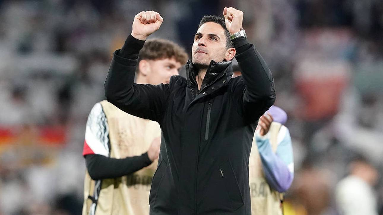 Trainer Mikel Arteta steht mit Arsenal im CL-Halbfinale
