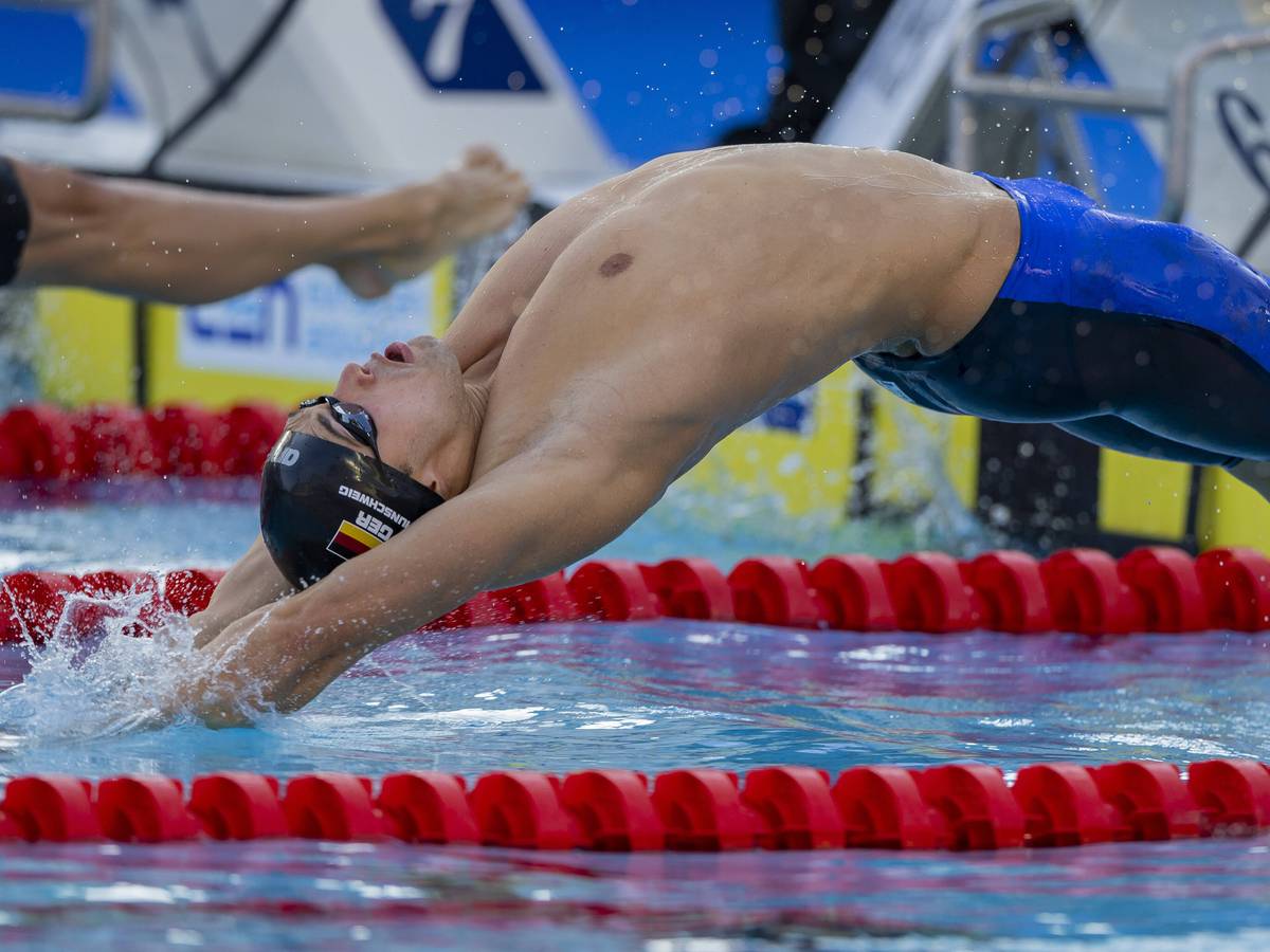 Schwimm-EM Braunschweig gewinnt Bronze über 50 m Rücken