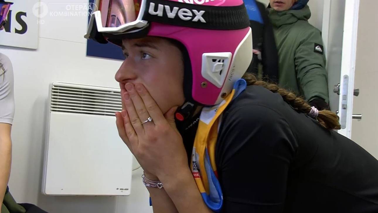 Nathalie Armbruster stand der Schock über den Sturz ihrer Teamkollegin ins Gesicht geschrieben