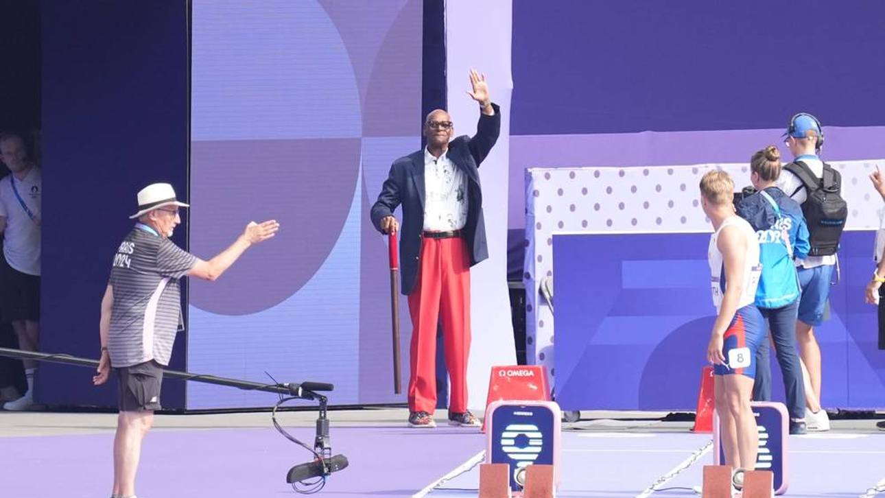 Bob Beamon war im Sommer zu Gast bei Olympia in Paris