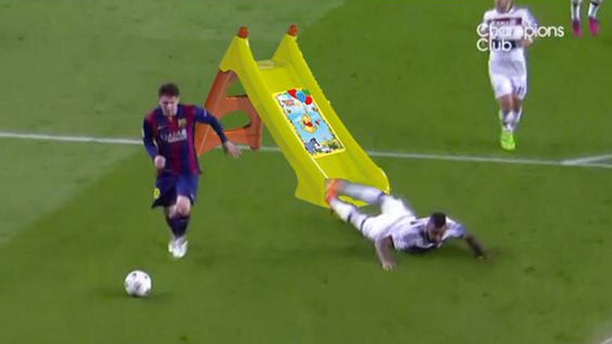 Auch wenn sich Jerome Boateng beim 0:3 des FC Bayern im Halbfinal-Hinspiel der Champions League beim FC Barcelona über weite Strecken relativ gut schlägt, erntet er gerade für seinen schlimmen Ausrutscher vor dem 0:2 durch Lionel Messi in den sozialen Netzwerken reichlich Spott. SPORT1 zeigt die Reaktionen aus dem Netz