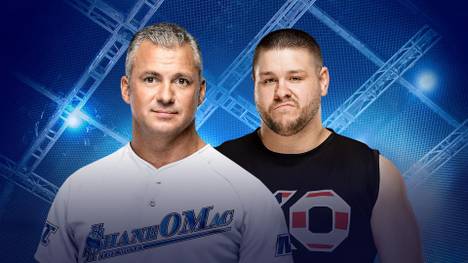 Bei WWE Hell in a Cell 2017 trifft Shane McMahon (l.) auf Kevin Owens