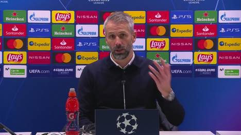 Borussia Mönchengladbach zieht trotz einer Niederlage ins Achtelfinale der Champions League ein. Marco Rose erzählt, wie er die Zitterpartie erlebt hat.