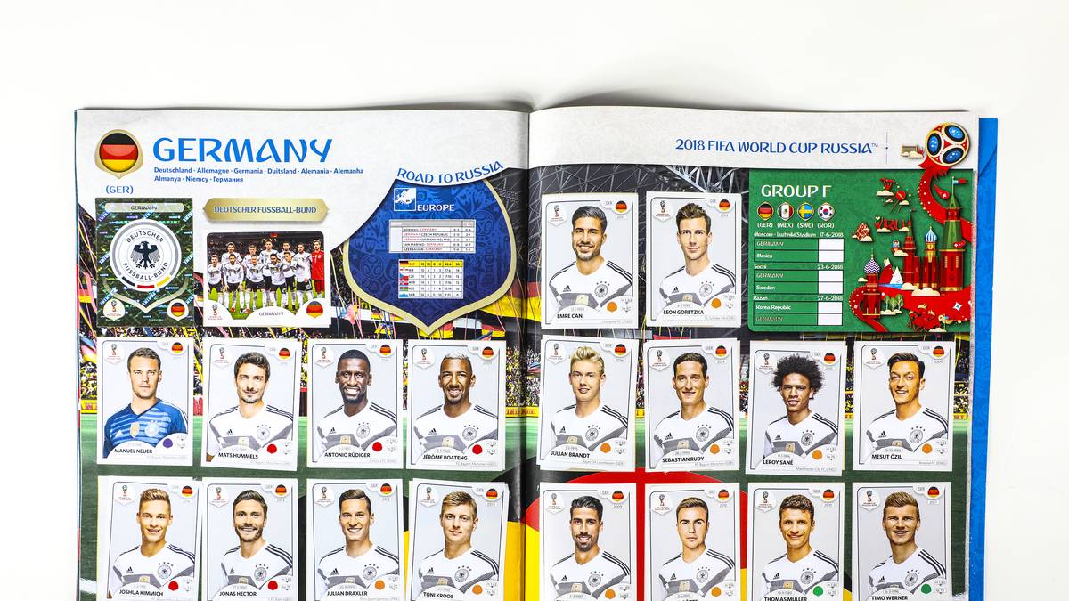 Welche DFB-Stars haben es auf die Sammelbildchen für die Weltmeisterschaft in Russland geschafft? SPORT1 zeigt den deutschen Panini-Kader für die WM