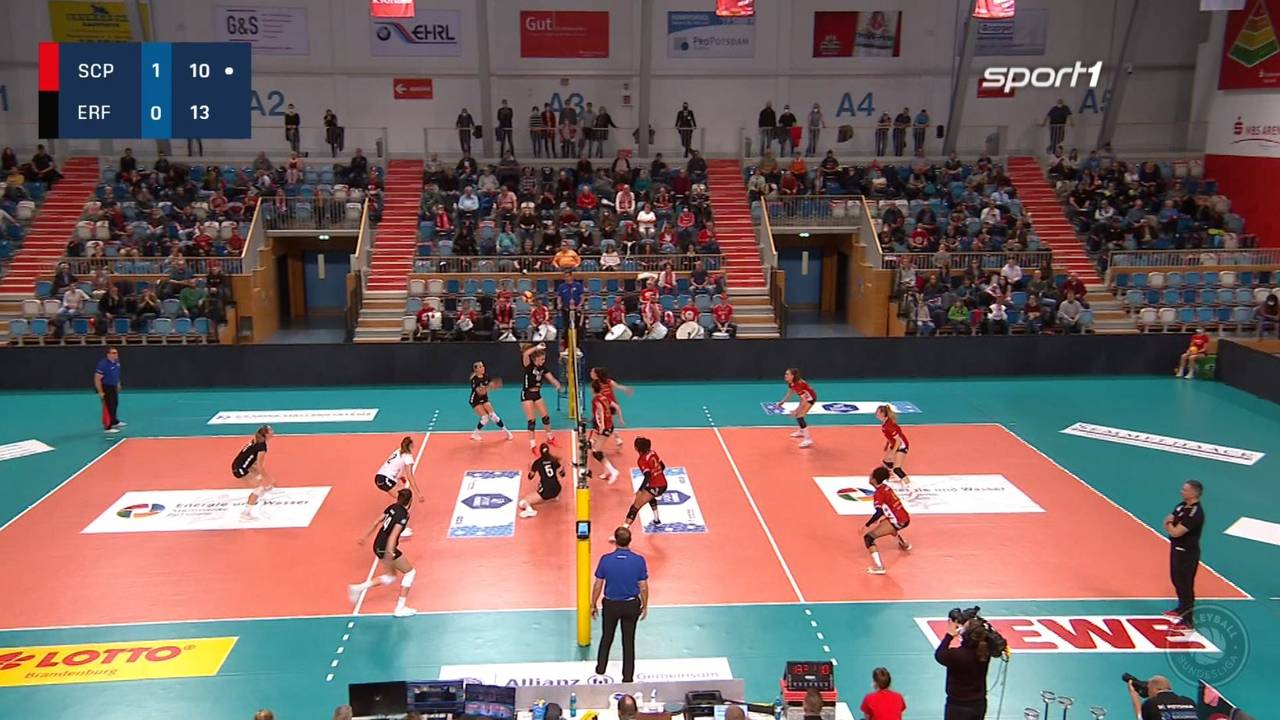 Volleyball Bundesliga: Potsdam besiegt Erfurt mit 3:1