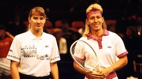 Erst Steffi Graf (l.) konnte die Dominanz von Martina Navratilova brechen