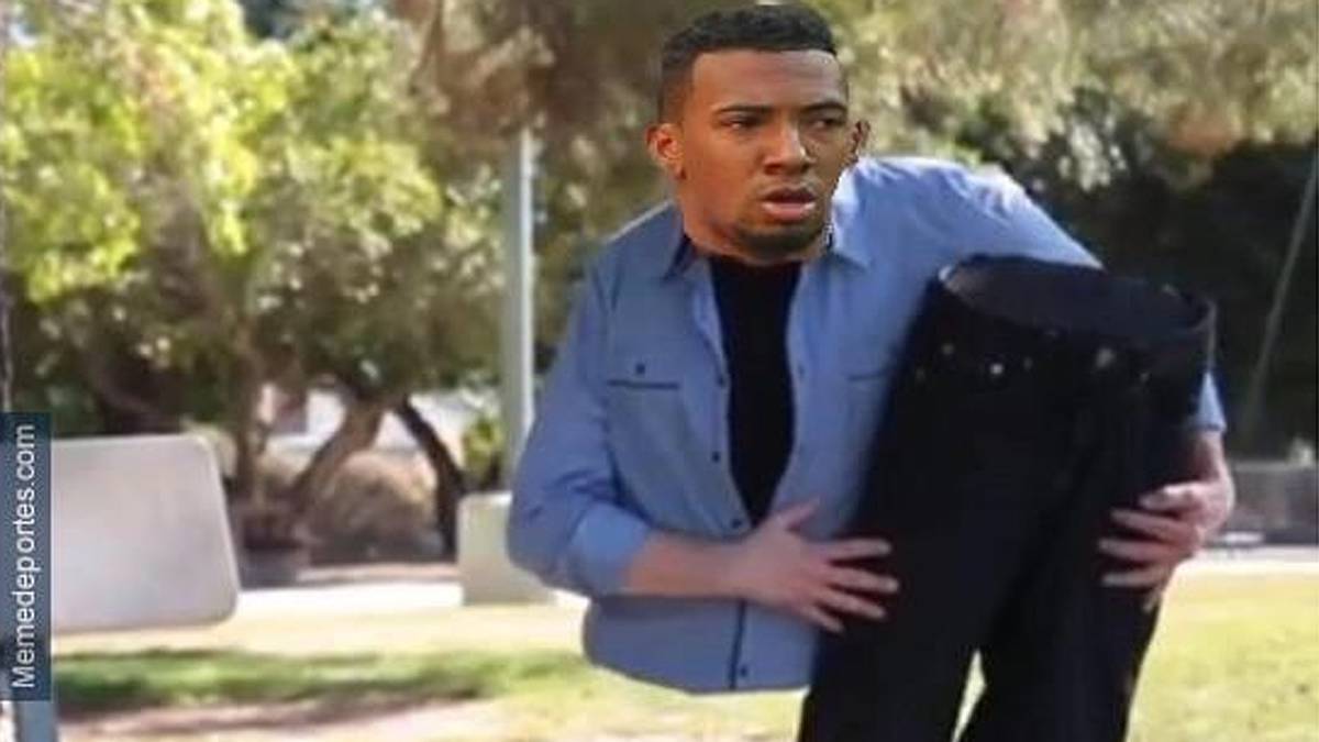 Diese Fotomontage bedarf keiner großen Worte - ein Mann bricht in der Mitte durch