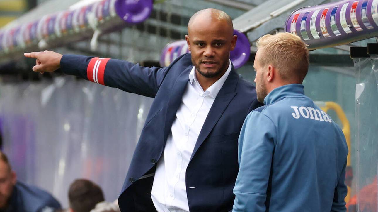 Vincent Kompany und Aaron Danks (r.) zu ihrer gemeinsamen Zeit in Anderlecht