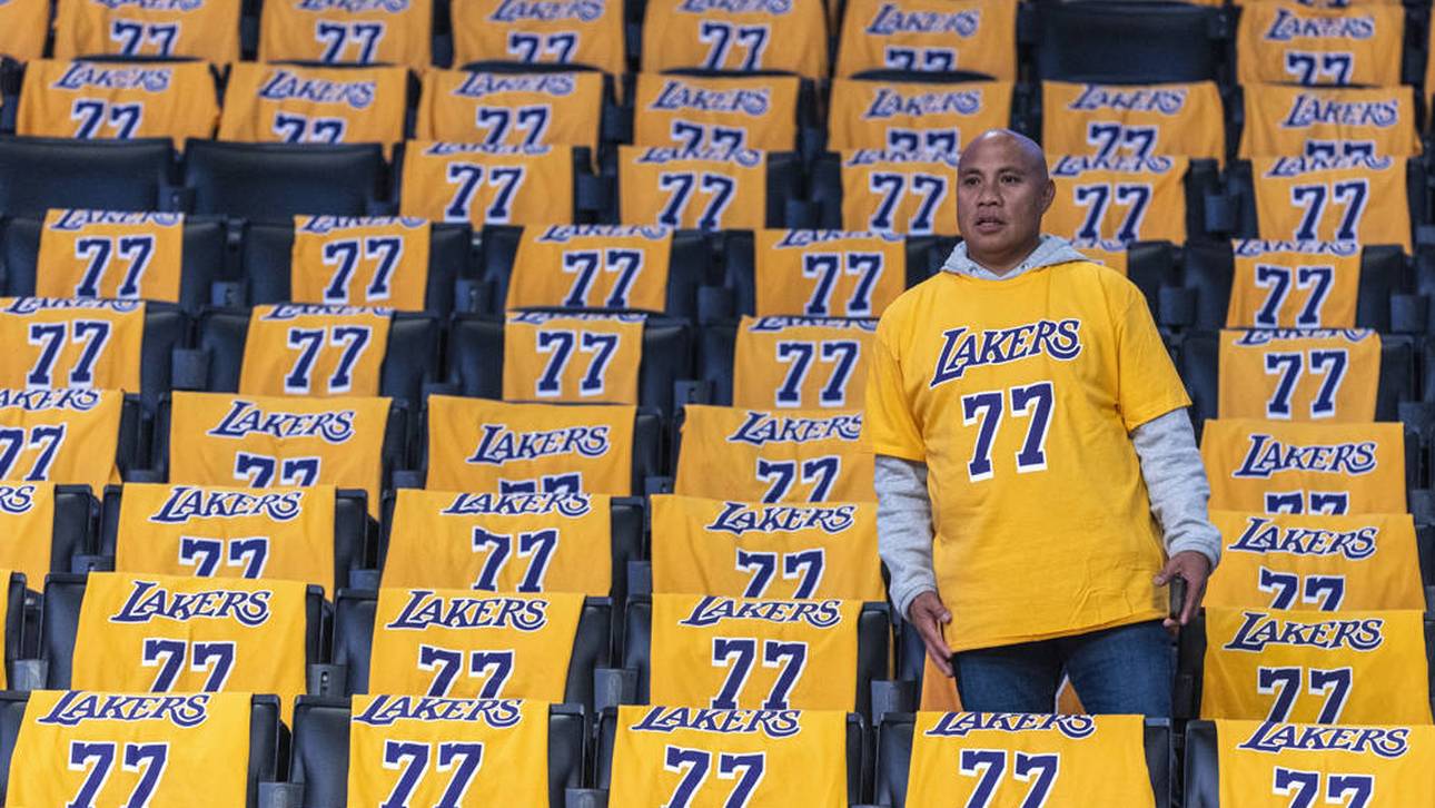 Die Halle in Los Angeles war voll mit Doncic-T-Shirts