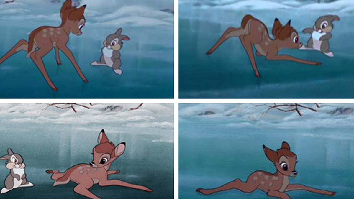 Oder noch treffender: Boateng als Bambi auf dem Eis