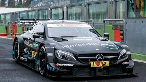 Der neue Mercedes beim DTM-Test in Vallelunga