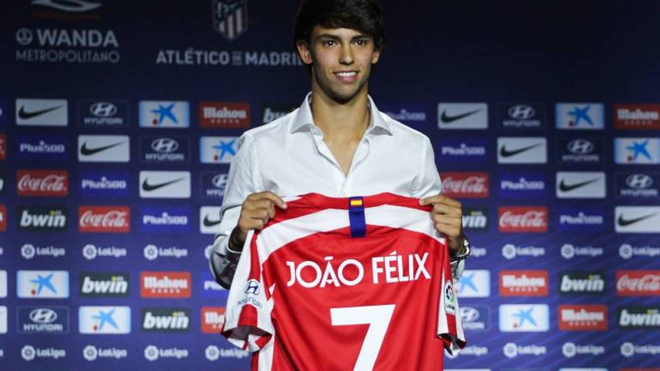Joao Felix bei seiner Atletico-Vorstellung 2019