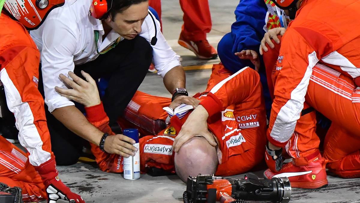 Negativ-Highlight in der Wüste: Kimi Räikkönen bricht einem Mechaniker beim Reifenwechsel das Bein und scheidet deshalb aus. Vettel gewinnt bei seinem 200. Formel-1-Start vor Bottas und Hamilton, der am Ende Dritter wird
