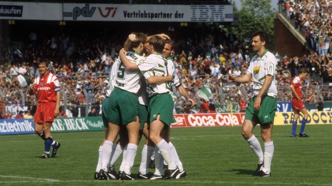 Werder Bremen bezwang den HSV am 33. Spieltag der Saison 1992/93 deutlich
