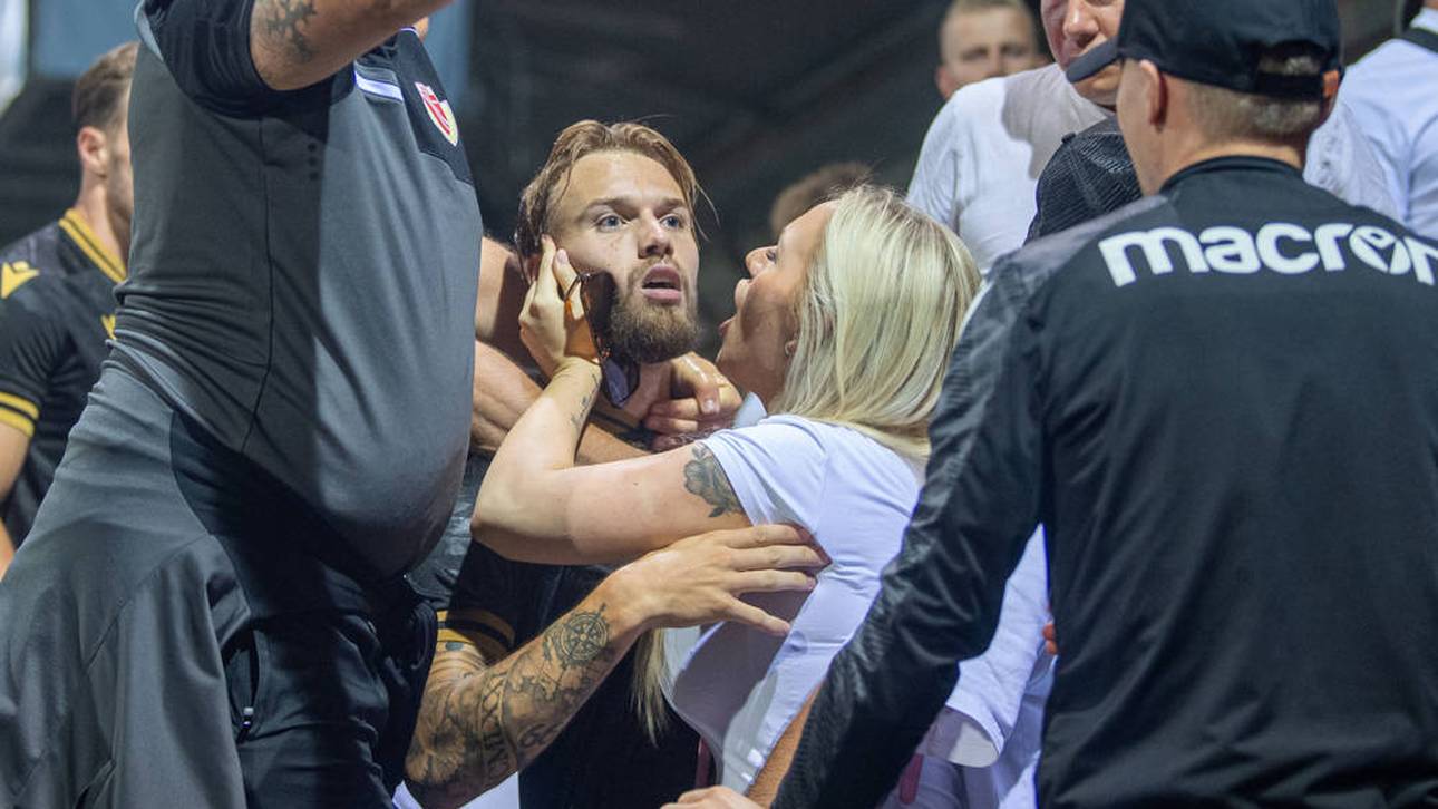 Spielerfrau bei Pokalspiel attackiert