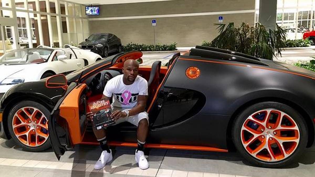 Einen Bugatti Veyron Grand Sport Vitesse für schlappe 3.498.000 Dollar hatte Mayweather auch schon