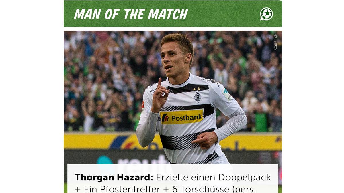 Thorgan Hazard lieferte eine überragende Leistung ab