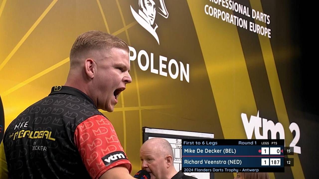 Flanders Darts Trophy: Mike De Decker gewinnt mit 6:2 gegen Richard Veenstra