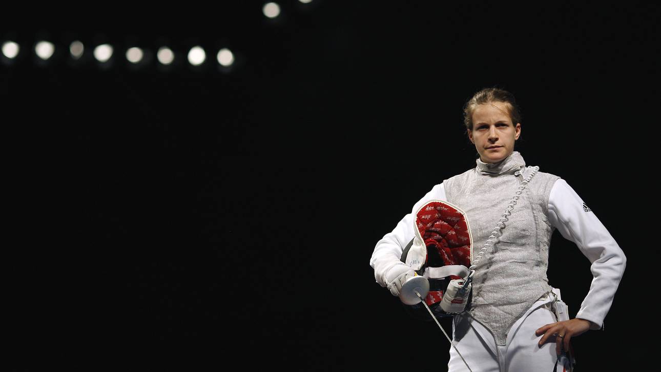 Florettfechterinnen auf dem Podest