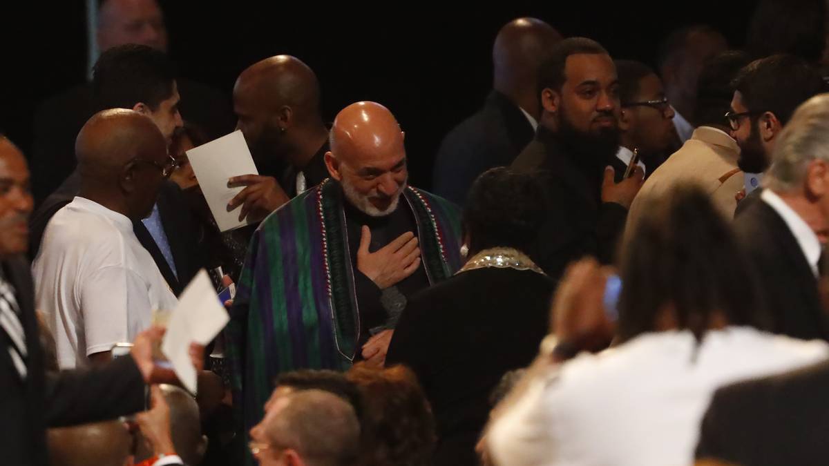 ...aber auch der frühere Präsident Afghanistans, Hamid Karzai