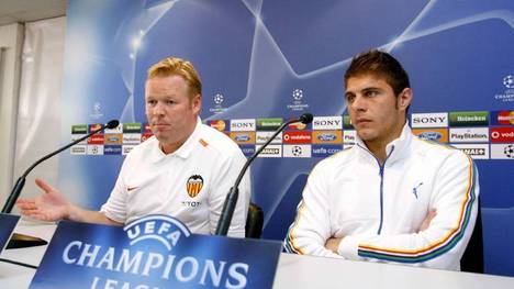 Trainer Ronald Koeman (li.) und Joaquin arbeiteten einst gemeinsam für Valencia
