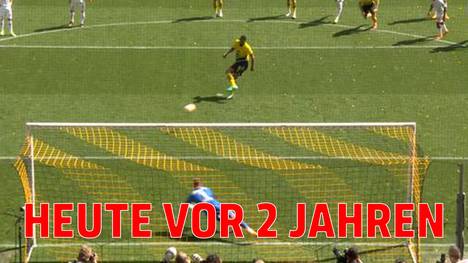 Borussia Dortmund verspielt am letzten Spieltag die Meisterschaft. Sebastian Haller verpasst es in der Halbzeit per Elfmeter, den BVB zurückzubringen. Der Ausgleich Sekunden vor Schluss kommt zu spät.