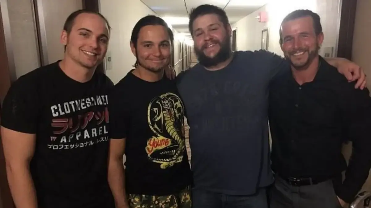 Nick Jackson, Matt Jackson, Kevin Owens & Adam Cole (v.l.n.r.) bald zusammen bei AEW?