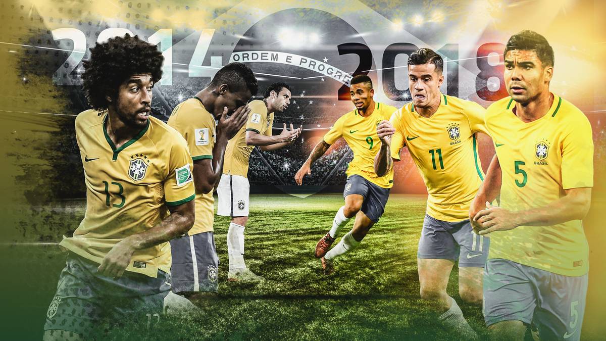 SPORT1 vergleicht Brasiliens Gesicht 2014 mit dem heutigen