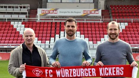 Würzburg stellt Marco Wildersinn (M.) als Trainer vor