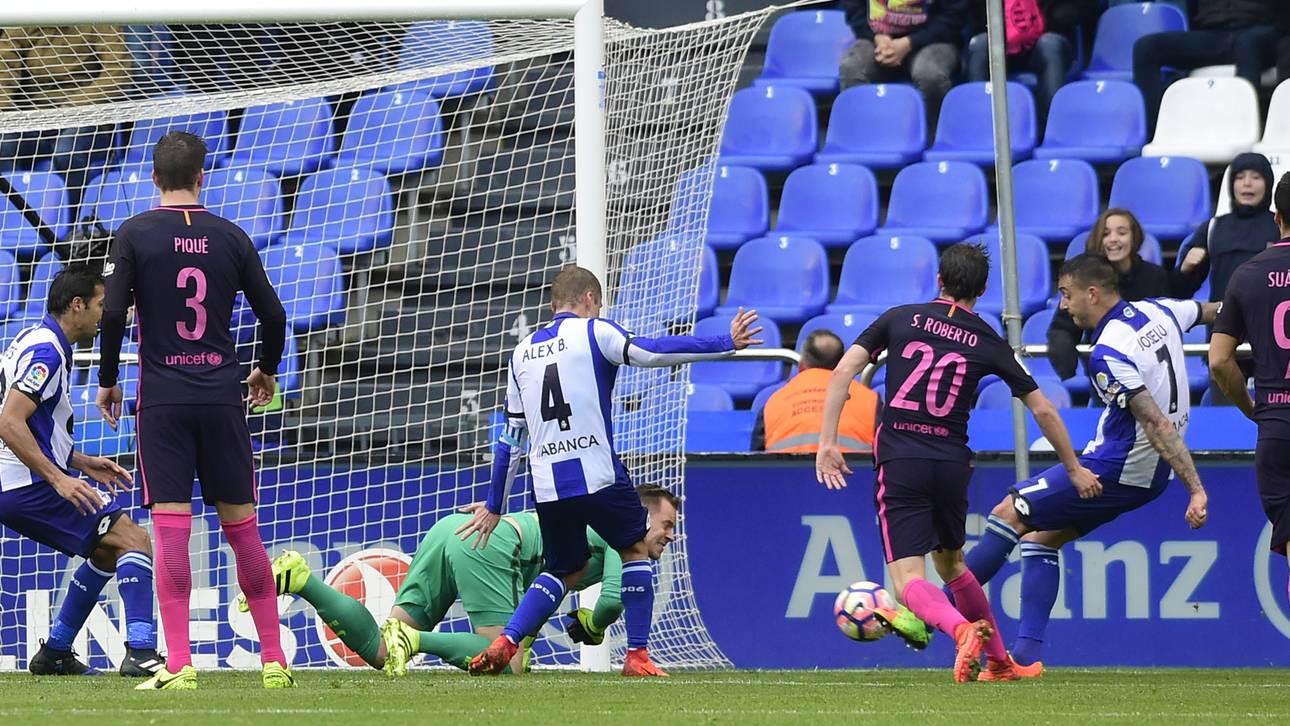Barca stolpert gegen La Coruna