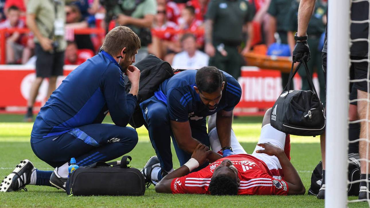 Taiwo Awoniyi verletzte sich und Nottingham musste die Partie in Unterzahl beenden