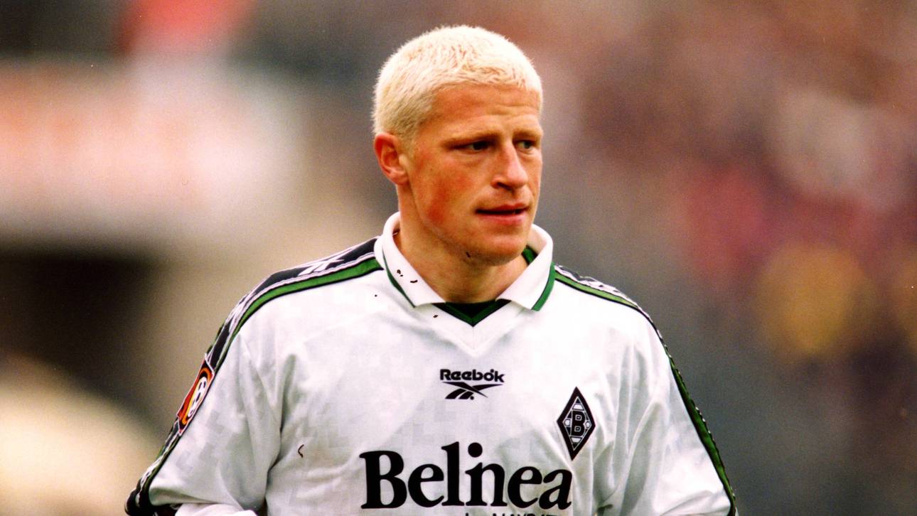 Max Eberl im Jahr 1999 - kurz nach seiner Unterschrift bei Borussia Mönchengladbach